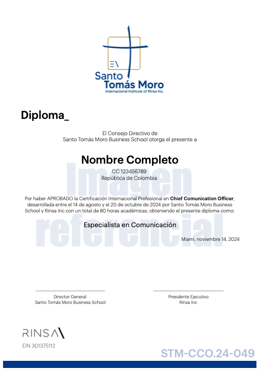 Certificado de participación LIDES